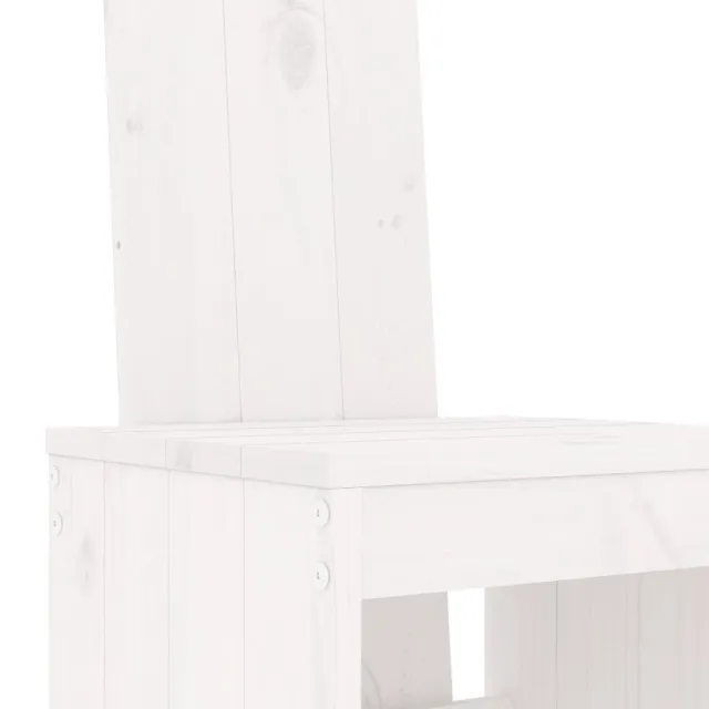 Ensemble de bar de jardin 5 pcs blanc bois massif de pin