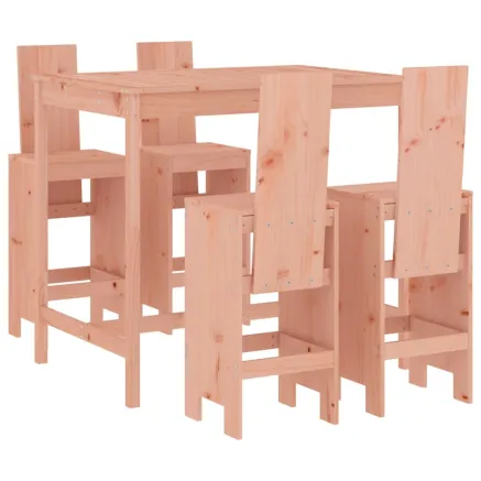 Ensemble de bar de jardin 5 pcs bois massif de Douglas 2