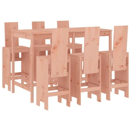 Ensemble de bar de jardin 7 pcs bois massif douglas 2