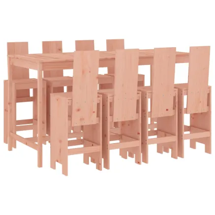 Ensemble de bar de jardin 9 pcs bois massif douglas 2
