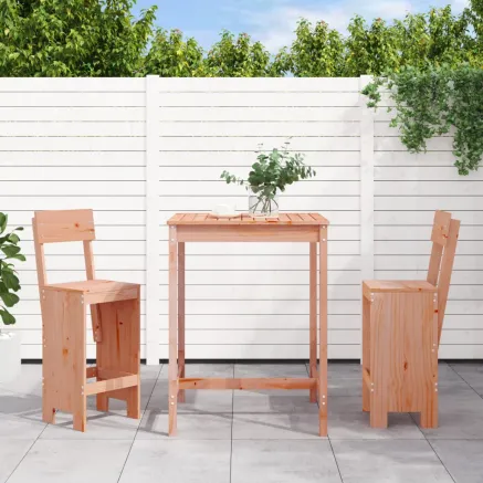 Ensemble de bar de jardin 3 pcs bois massif de Douglas