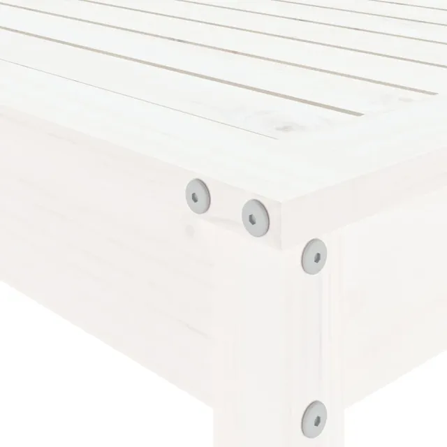 Ensemble de bar de jardin 5 pcs blanc bois massif de pin