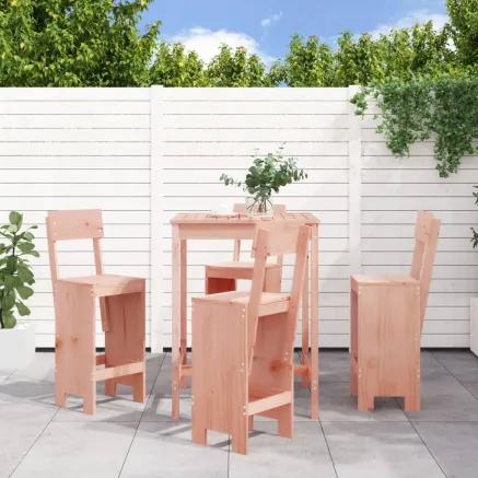 Ensemble de bar de jardin 5 pcs bois massif de Douglas