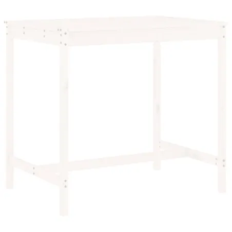 Ensemble de bar de jardin 5 pcs blanc bois massif de pin