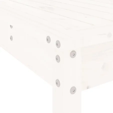 Ensemble de bar de jardin 5 pcs blanc bois massif de pin