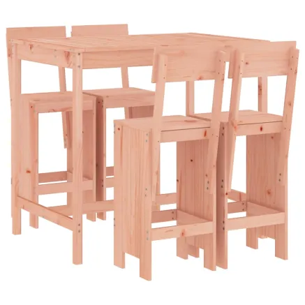Ensemble de bar de jardin 5 pcs bois massif de Douglas 2
