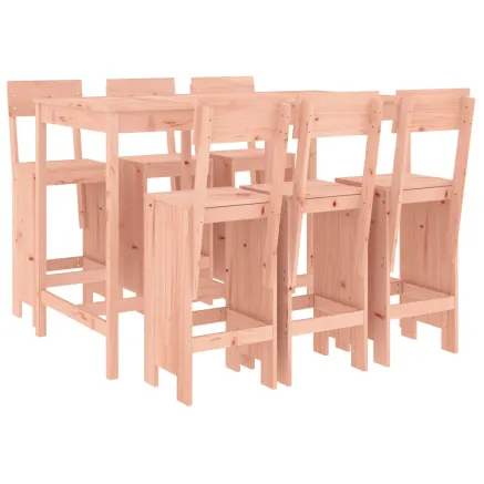 Ensemble de bar de jardin 7 pcs bois massif douglas 2