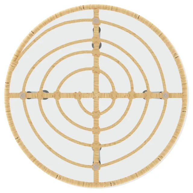 Ensemble à manger de jardin 3 pcs Résine tressée