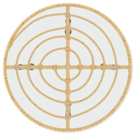 Ensemble à manger de jardin 3 pcs Résine tressée