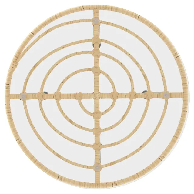 Ensemble à manger de jardin 3 pcs Résine tressée