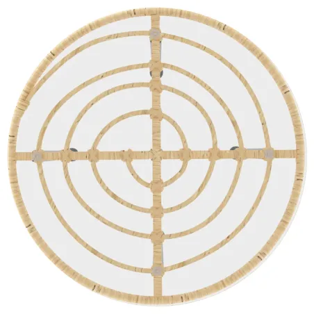 Ensemble à manger de jardin 3 pcs Résine tressée