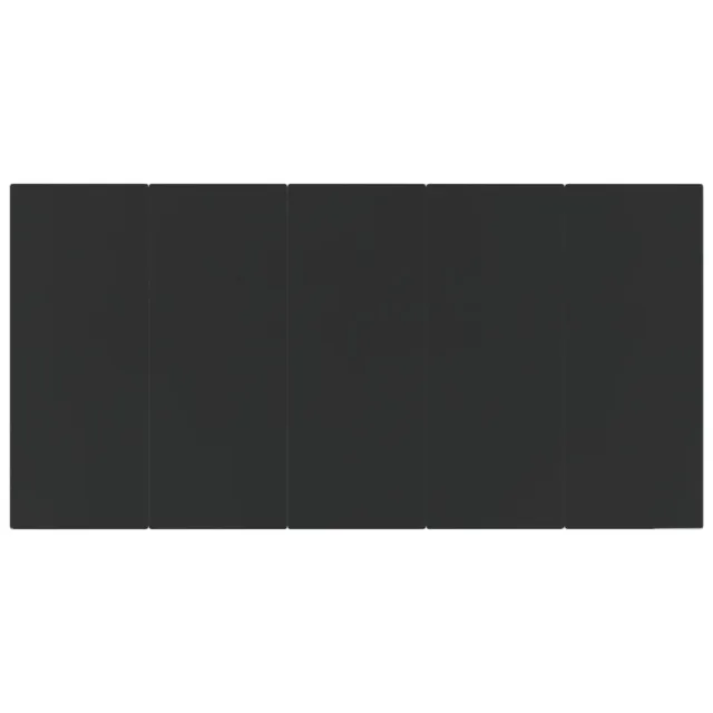 Ensemble à manger de jardin 7 pcs Noir Résine tressée