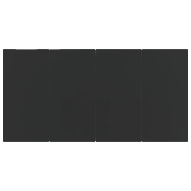 Ensemble à manger de jardin 9 pcs Noir Résine tressée