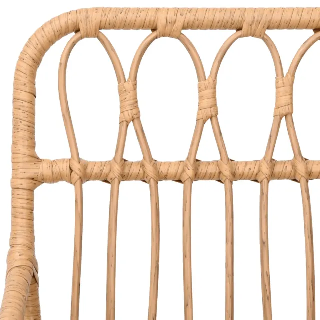 Ensemble à manger de jardin 7 pcs Résine tressée