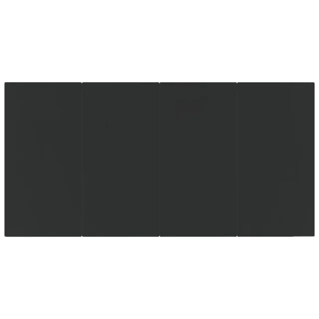 Ensemble à manger de jardin 9 pcs Noir Résine tressée