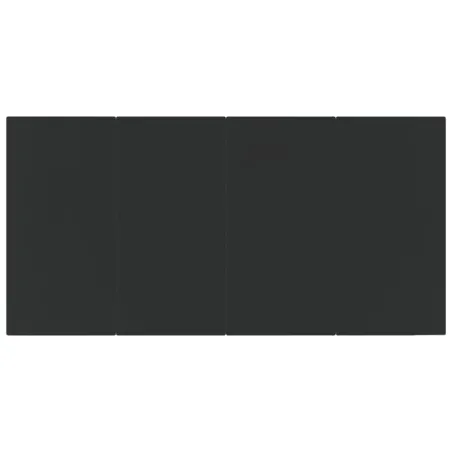 Ensemble à manger de jardin 9 pcs Noir Résine tressée