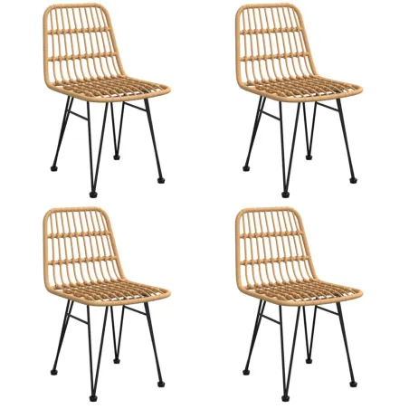 Ensemble à manger de jardin 5pcs Résine tressée