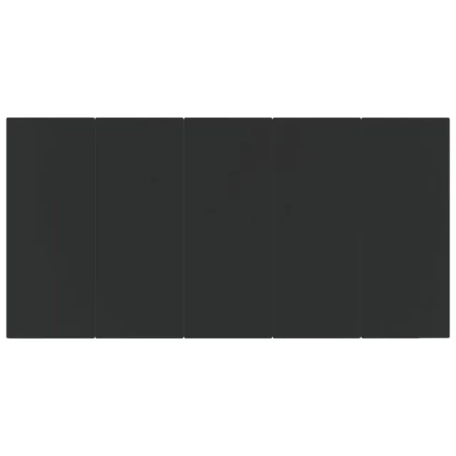 Ensemble à manger de jardin 9 pcs Noir Résine tressée