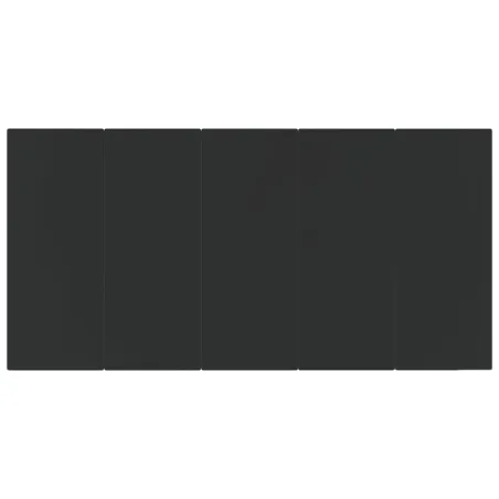 Ensemble à manger de jardin 9 pcs Noir Résine tressée