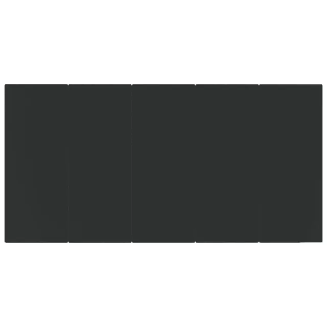 Ensemble à manger de jardin 7 pcs Noir Résine tressée