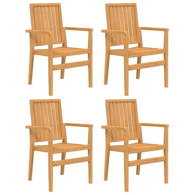 Ensemble à manger de jardin 5pcs Bois de teck massif