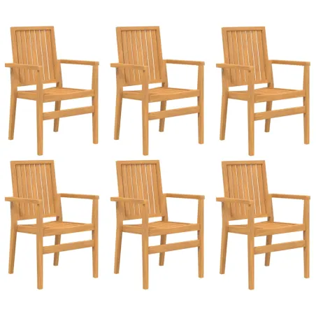 Ensemble à manger de jardin 7 pcs Bois de teck solide