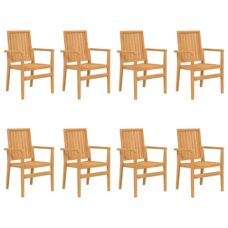 Ensemble à manger de jardin 9 pcs Bois de teck solide