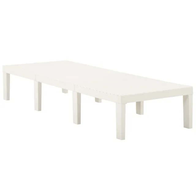 Chaise longue plastique blanc