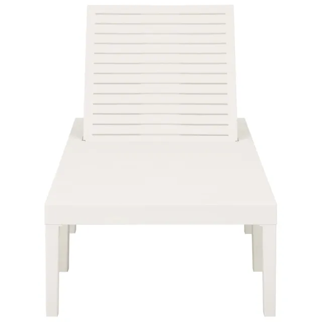 Chaise longue plastique blanc