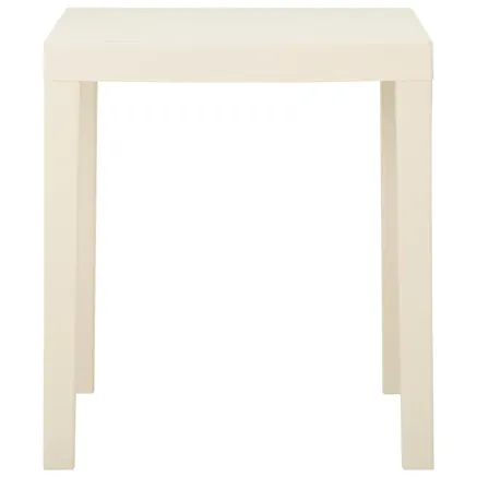 Table de jardin Blanc 79x65x72 cm Plastique 2