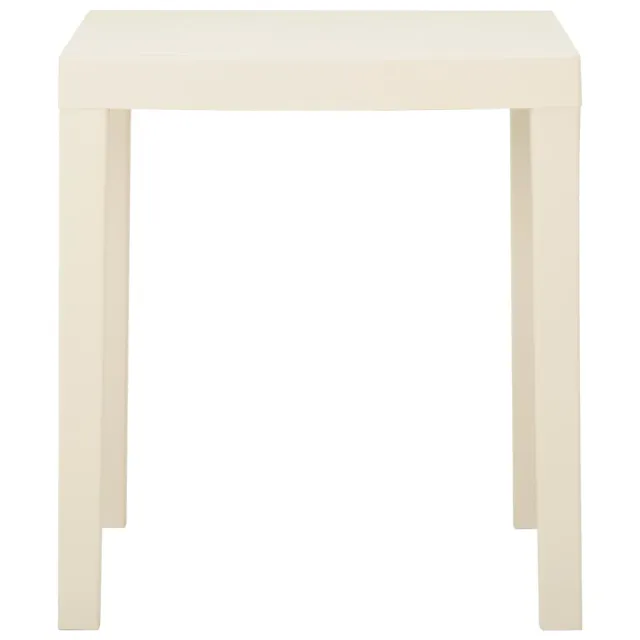Table de jardin Blanc 79x65x72 cm Plastique