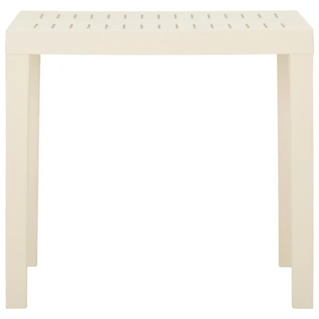 Table de jardin Blanc 79x65x72 cm Plastique