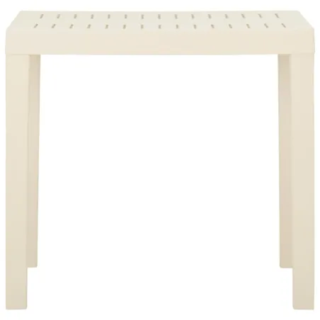 Table de jardin Blanc 79x65x72 cm Plastique