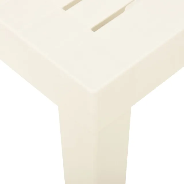 Table de jardin Blanc 79x65x72 cm Plastique