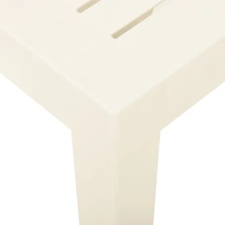 Table de jardin Blanc 79x65x72 cm Plastique