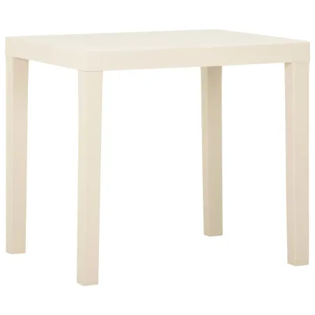 Table de jardin Blanc 79x65x72 cm Plastique