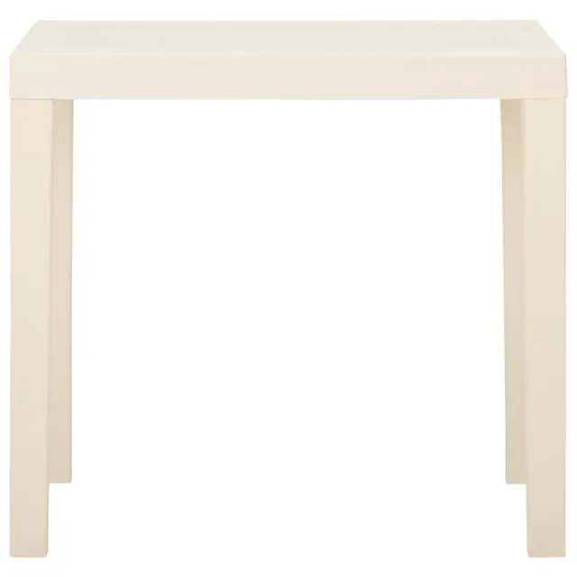 Table de jardin Blanc 79x65x72 cm Plastique