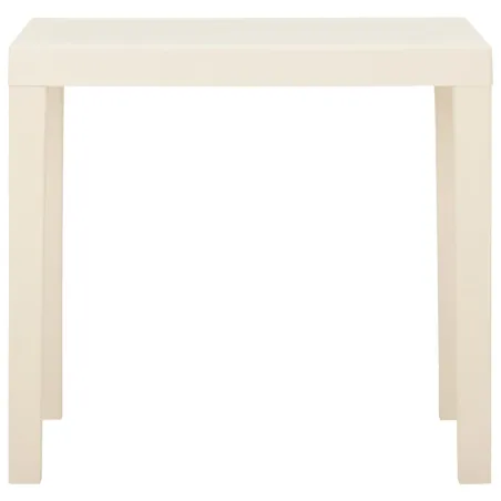 Table de jardin Blanc 79x65x72 cm Plastique