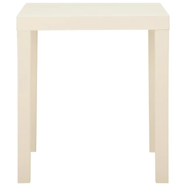 Table de jardin Blanc 79x65x72 cm Plastique