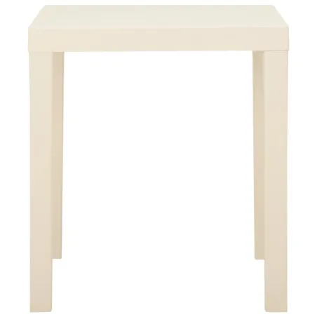 Table de jardin Blanc 79x65x72 cm Plastique
