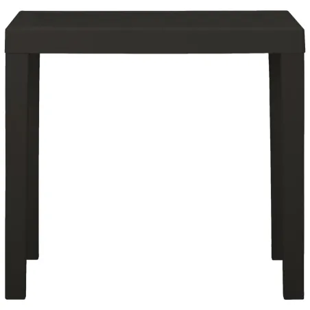 Table de jardin Anthracite 79x65x72 cm Plastique