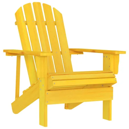 Chaise de jardin Adirondack bois de sapin massif jaune