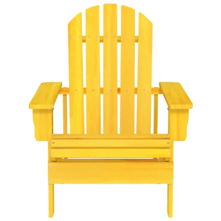 Chaise de jardin Adirondack bois de sapin massif jaune 2