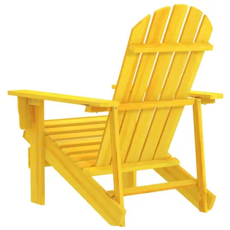Chaise de jardin Adirondack bois de sapin massif jaune