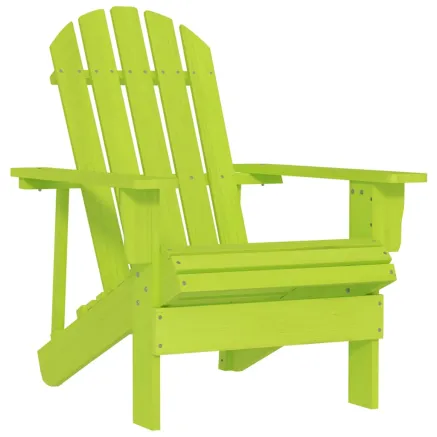 Chaise de jardin Adirondack bois de sapin massif vert