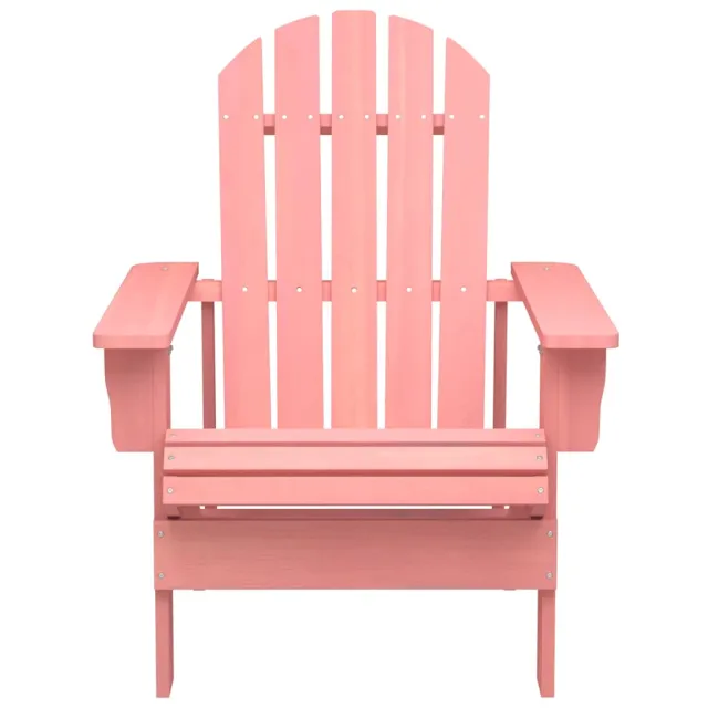 Chaise de jardin Adirondack Bois de sapin massif Rose