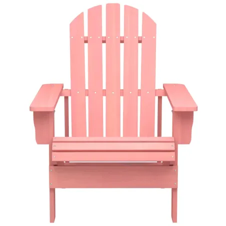 Chaise de jardin Adirondack Bois de sapin massif Rose