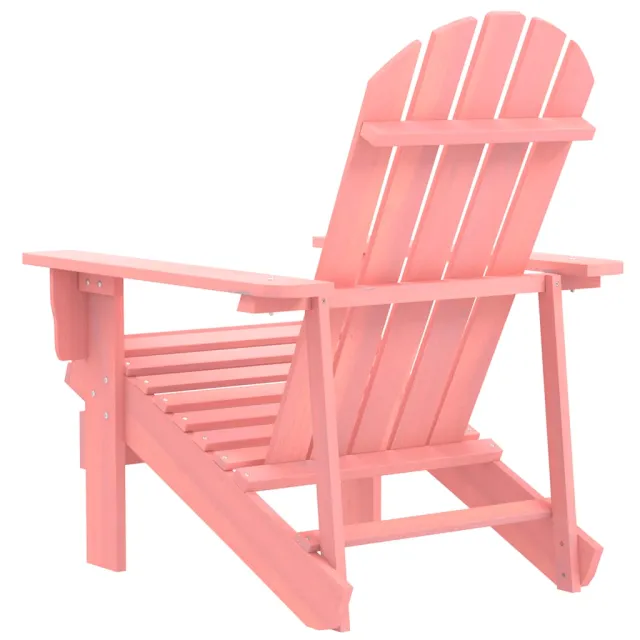 Chaise de jardin Adirondack Bois de sapin massif Rose