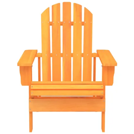 Chaise de jardin Adirondack bois de sapin massif orange 2