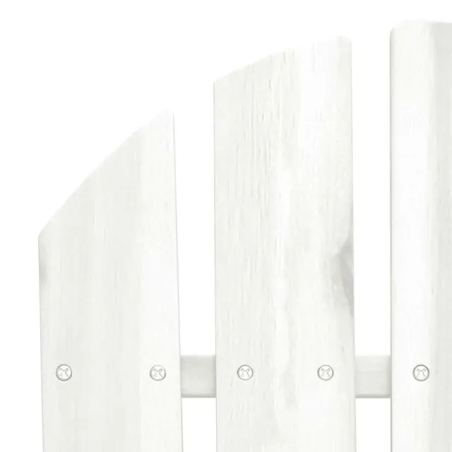 Chaise de jardin Adirondack 2 places bois de sapin massif blanc
